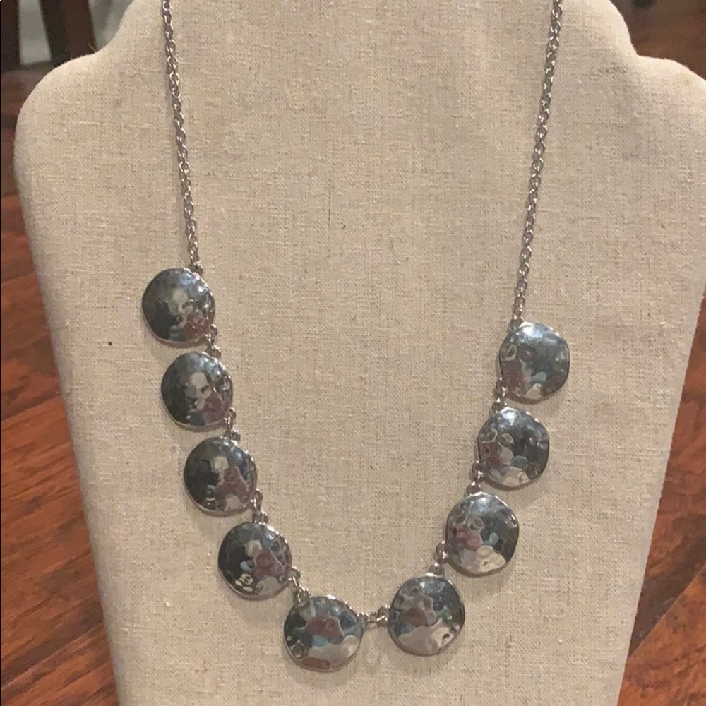 Hammered Medallion Necklace